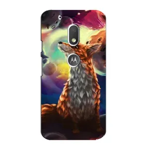 Чохли з картинкою Лисичка для Motorola MOTO G4 Play (VPrint) (Лисичка в космосі)