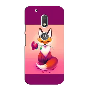 Чохли з картинкою Лисичка для Motorola MOTO G4 Play (VPrint) (Лиса з трояндою)
