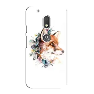 Чохли з картинкою Лисичка для Motorola MOTO G4 Play (VPrint) (Лиса в квітах)