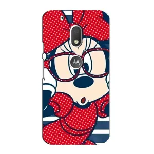 Міккі Маус чохол для Motorola MOTO G4 Play (AlphaPrint - Мультяшні) (Маус в окулярах)