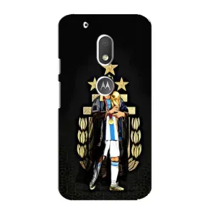 Чохли для Motorola MOTO G4 Play (Leo чемпіон) (AlphaPrint) (Мессі Король)