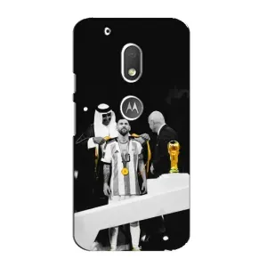 Чохли для Motorola MOTO G4 Play (Leo чемпіон) (AlphaPrint) (Мессі коронований)