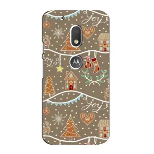 Новорічні, Святкові Чохли для Motorola MOTO G4 Play - 2024 год (Новорічні пряники)