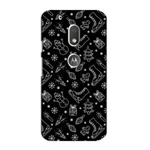 Новорічні, Святкові Чохли для Motorola MOTO G4 Play - 2024 год (Новорічний фон)