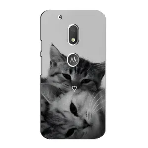 Чохол з малюнком кіт на Motorola MOTO G4 Play (Пара котів)