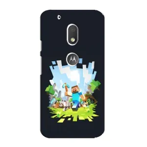 Чохол Майнкрафт на Motorola MOTO G4 Play (AlphaPrint) Minecraft (персонажі Minecraft)