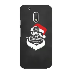 Рождественские Чехлы для Motorola MOTO G4 Play (VPrint) (Санта Крисмас)