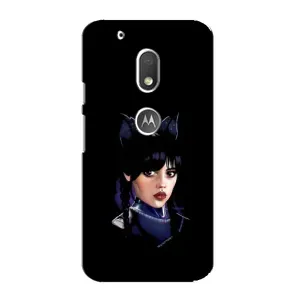Чохли Венсдей на Motorola MOTO G4 Play Уенсдей (AlphaPrint) (серйозна Венздей)