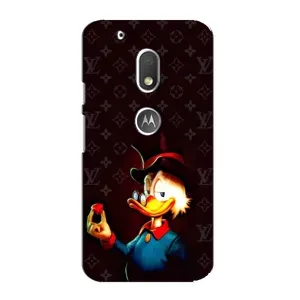 Чехли для Motorola MOTO G4 Play - Скрудж МакДак Louis Vuitton (PREMIUMPrint) (Скрудж з ботліантом)