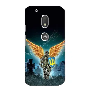 Чехлы с картинкой ЗСУ для Motorola MOTO G4 Play (AlphaPrint) (Солдат ЗСУ)