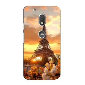 Чохол Ейфелева Вежа Motorola MOTO G4 Play - (AlphaPrint) (Сонячня вежа)
