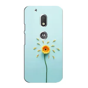 Чохли з квітами для Motorola MOTO G4 Play (VPrint) (Жовта квітка)