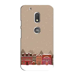 Новорічні, Святкові Чохли для Motorola MOTO G4 Play - 2024 год (Зимове місто)
