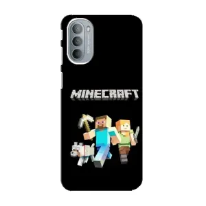 Чехол Майнкрафт на Motorola MOTO G41 (AlphaPrint) Minecraft (герои Minecraft)