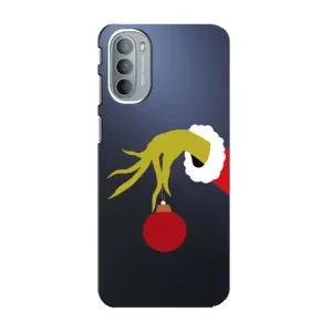 Чохол з принтом «Грінч з іграшкою» для Motorola MOTO G41