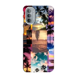 Силиконовый чехол с КАРТИНКАМИ лето для Motorola MOTO G41 (AlphaPrint) (Летний отпуск)