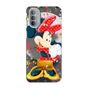Чехол Disney Mouse Motorola MOTO G41 (PREMIUMPrint) (Minni с бантиком)