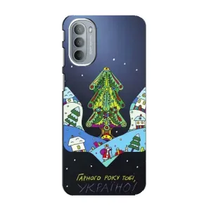 Чохол з принтом «Різдвяний герб» для Motorola MOTO G41