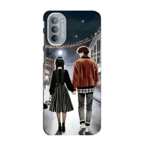 Чехол с дизайном Венздей 2 на Motorola MOTO G41 (Уэнздей и Тайлер)