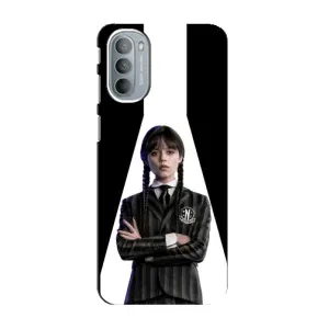 Чехлы Венсдей на Motorola MOTO G41 Уэнсдей (AlphaPrint) (W-Wednesday)