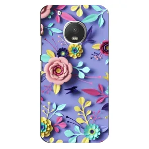 Чехлы с Цветами для Motorola MOTO G5 Plus (VPrint) (Цветочный дизайн)