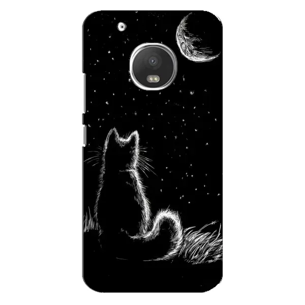 Чехол с принтом «Котик и луна» для Motorola MOTO G5 Plus Чехол с принтом «Котик и луна» для Motorola MOTO G5 Plus