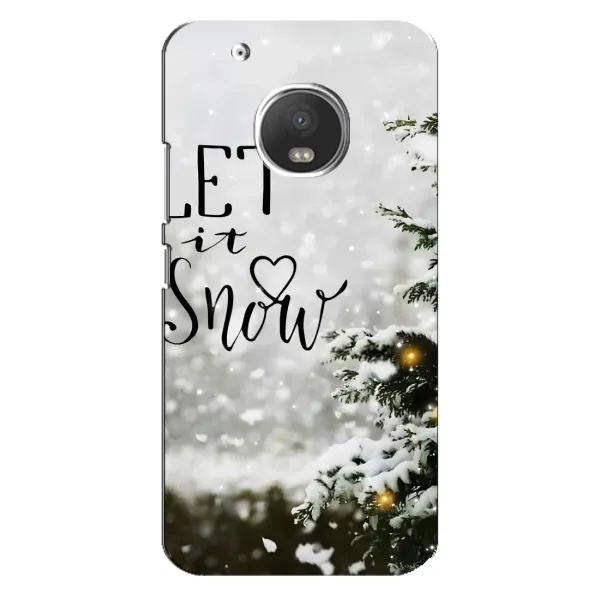Чохол з принтом «Let it snow» для Motorola MOTO G5 Plus Чохол з принтом «Let it snow» для Motorola MOTO G5 Plus