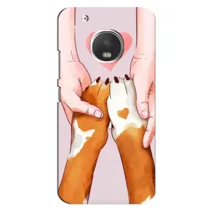 Чехлы с собаками для Motorola MOTO G5 Plus (VPrint) (Любовь к собакам)