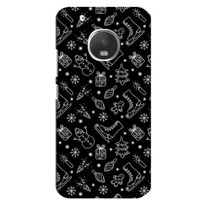 Новогодние, Праздничные Чехлы для Motorola MOTO G5 Plus - 2024 год (Новогодний фон)