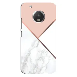 Мраморный чехол на Motorola MOTO G5 Plus (VPrint) (Тройной мрамор)