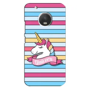 Чохол для Моторола MOTO G5 Плюс - (Єдинорожки - Новинки) (AlphaPrint) (Unicorn)