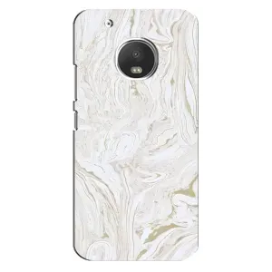Мраморный чехол на Motorola MOTO G5 (VPrint) (Белый мрамор)