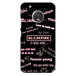 Чохол з музикальним гуртом для Motorola MOTO G5 (BLACKPINK)