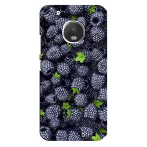 Чехлы с Фруктами для Motorola MOTO G5 (VPrint) (Ежевика)