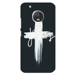 Чехол для Motorola MOTO G5 (AlphaPrint) - (Христианские) (Иисус)