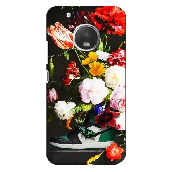 Чехол с принтом «Nike цветы» для Motorola MOTO G5