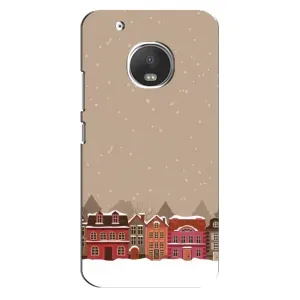 Новорічні, Святкові Чохли для Motorola MOTO G5 - 2024 год (Зимове місто)