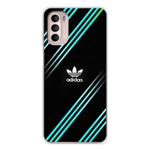 Чохли Адидас для Motorola MOTO G52 (AlphaPrint) (Адідас з полосами)