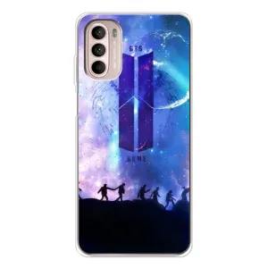 Чехлы BTS для Motorola MOTO G52 (AlphaPrint) (Army BTS)