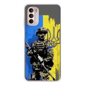 Чехлы с картинкой ЗСУ для Motorola MOTO G52 (AlphaPrint) (АРТ солдат)