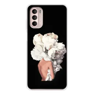 Чехлы (ART) Цветы на Motorola MOTO G52 (VPrint) (Білі квіти)