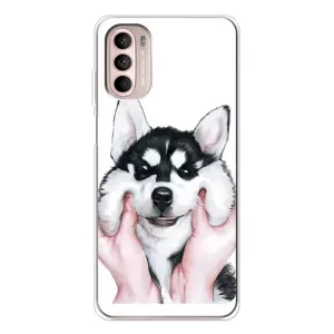 Чохли з собаками для Motorola MOTO G52 (VPrint) (Радісний Хаскі)