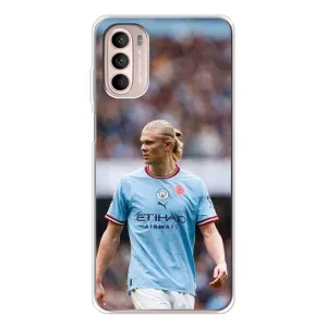 Чехлы с футболистом Ерлинг Холанд для Motorola MOTO G52 (AlphaPrint) (Эрлинг Холанд)