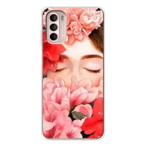 Чехлы (ART) Цветы на Motorola MOTO G52 (VPrint) (Очі в квітах)