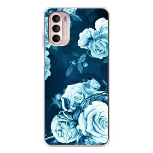 Чехлы (ART) Цветы на Motorola MOTO G52 (VPrint) (Блактині бутони)