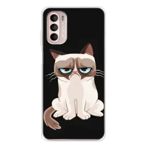 Чохол з принтом для Motorola MOTO G52 (AlphaPrint) Модні коти (Сумний кіт)