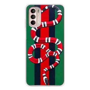 Чохли  GUCCI для Мото Джі 52 (AlphaPrint) (Gucci змія)