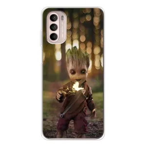 Чехол МАРВЕЛ для Мото Джи 52 (AlphaPrint) (I am Groot)