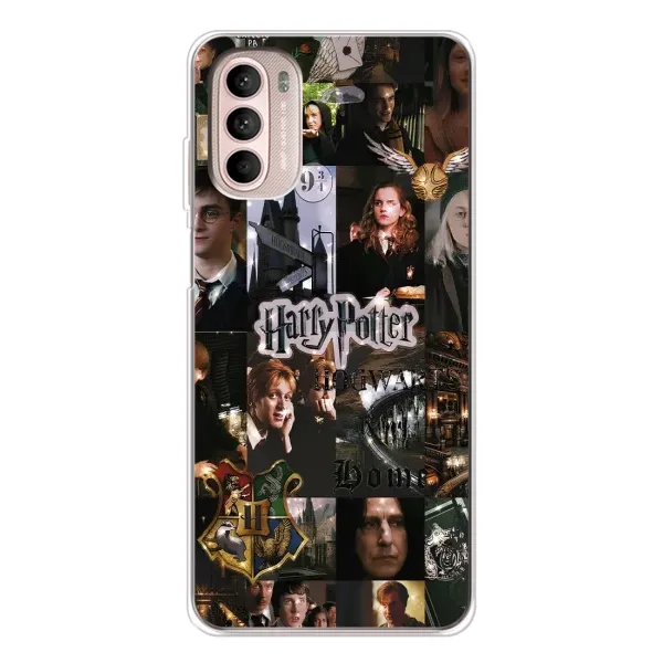 Чехол с принтом «коллаж Гарри Поттер» для Motorola MOTO G52