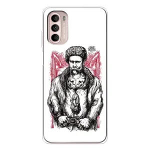 Чохли для Motorola MOTO G52 с принтом Тараса Шевченко (AlphaPrint) (Козак Шевченко)